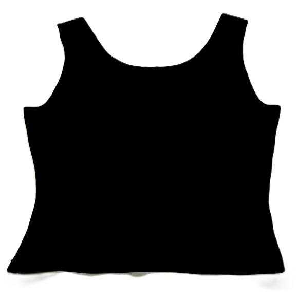 Le Suit Tops - Le Suit Petite Top Women Size 10 Black Tank Blouse Side Zip Career